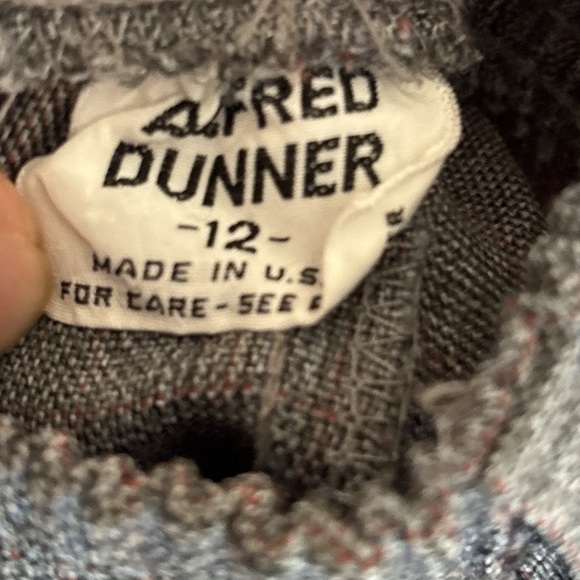 3PC ALFRED DUNNER GRAY PLAID SUIT BLAZER SZ 16 PANTS PENCIL SZ 12 SKIRT SZ 10 - Picture 9 of 10